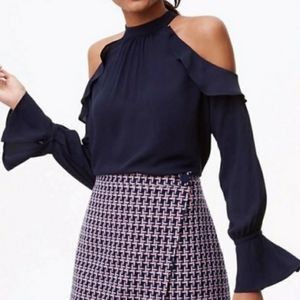 Loft cold shoulder blouse